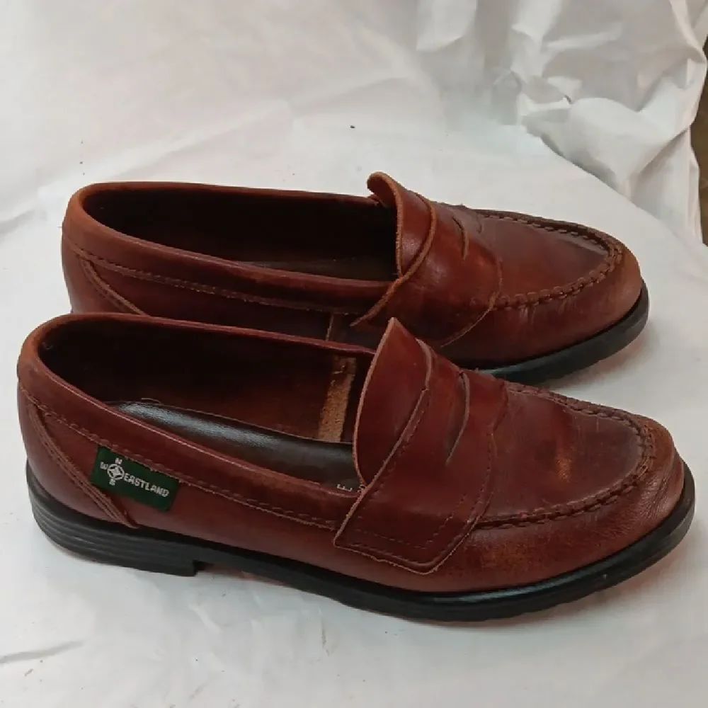 Eastland Women's Leather Slip-On Loafers - Rich Brown Size 5.5M
